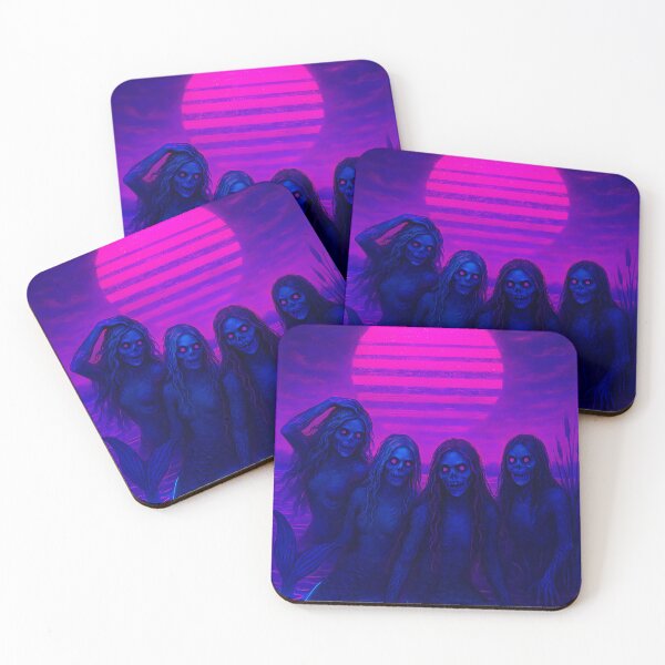 Item preview, Mermaids of the Cape Fear – Dark Synthwave Cryptid Horror designed and sold by JWsNeonHorizons.
