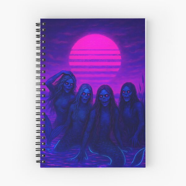 Item preview, Mermaids of the Cape Fear – Dark Synthwave Cryptid Horror designed and sold by JWsNeonHorizons.