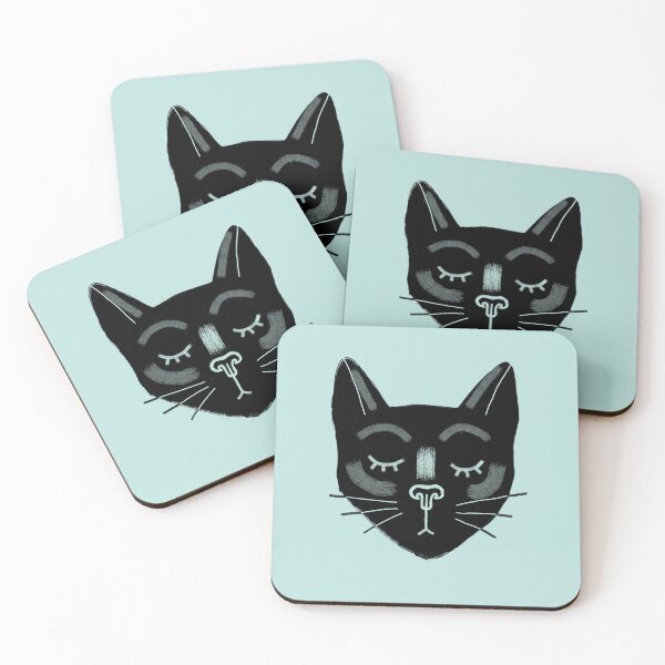 Item preview, Sleeping Black Cat Portrait designed and sold by alczar.