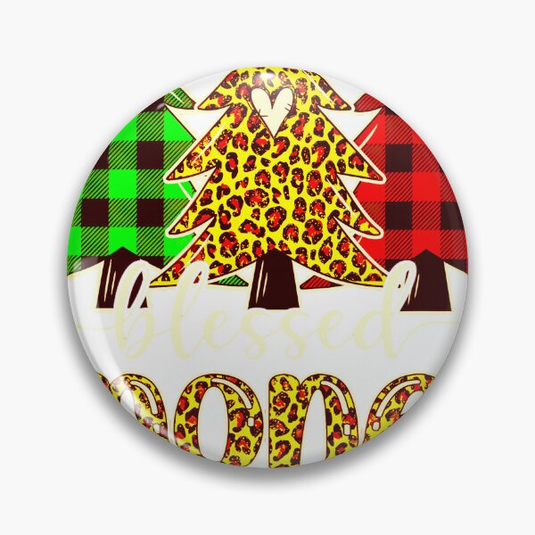 Artikelvorschau, Gesegnete Nona Leopard Weihnachten Kiefer Baum rot kariert entworfen und verkauft von tngo57535.
