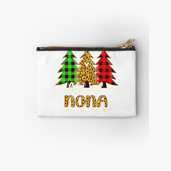 Item preview, Blessed Nona Leopard Christmas Pine Tree Red Plaid designed and sold by tngo57535.