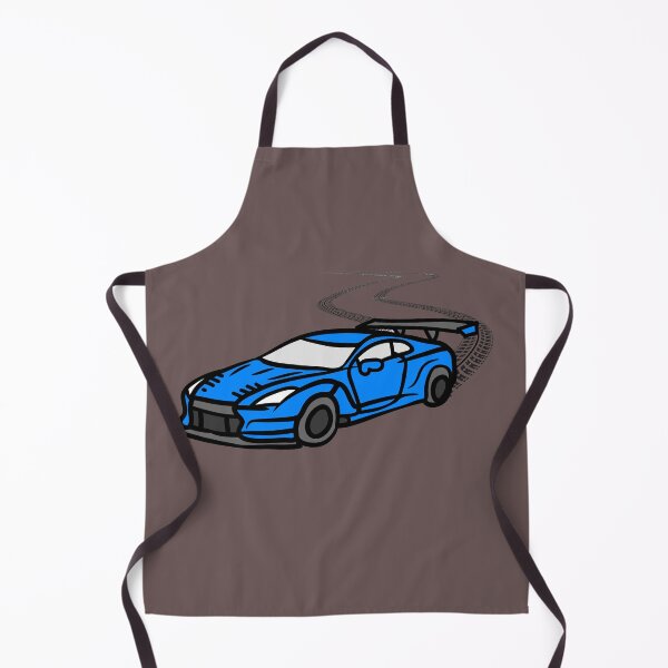 Item preview, Drift King – Blue Racing Car Illustration designed and sold by InfinitiTees.