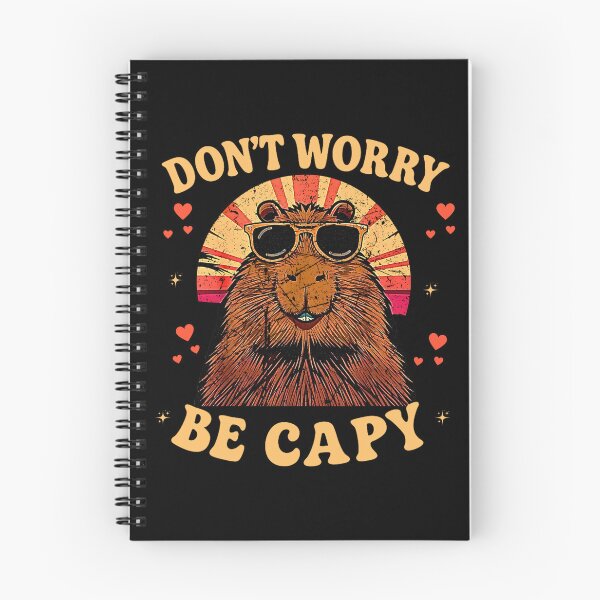 Item preview, Retro Rodent Capybara Dont Be Worry Be Cappy Funny Saying designed and sold by kawaiivsglitch.