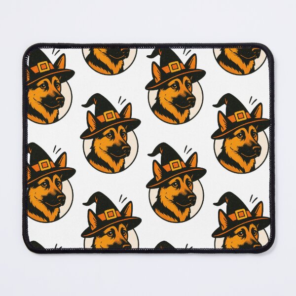 Item preview, German Shepherd Retro Halloween Dog Illustration designed and sold by Flying Doggo.
