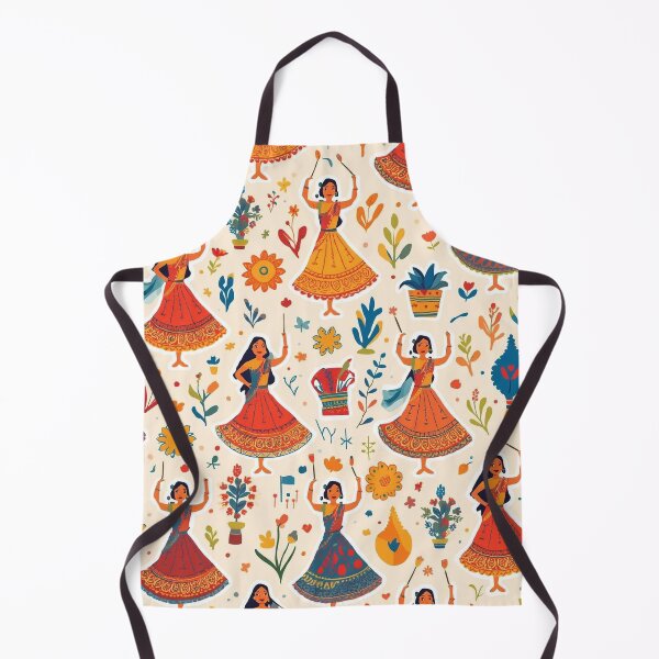 Item preview, Navratri Garba Illustration – Colorful Folk Dance Pattern designed and sold by ArtivaNest.