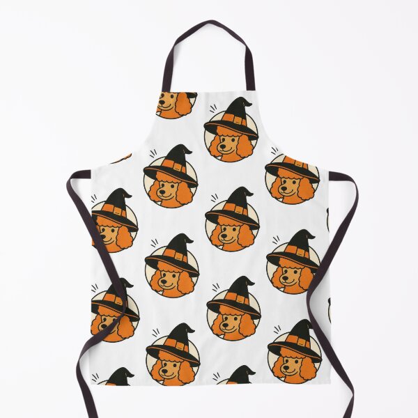 Item preview,  Poodle Retro Witch Hat Halloween Illustration designed and sold by Flying Doggo.