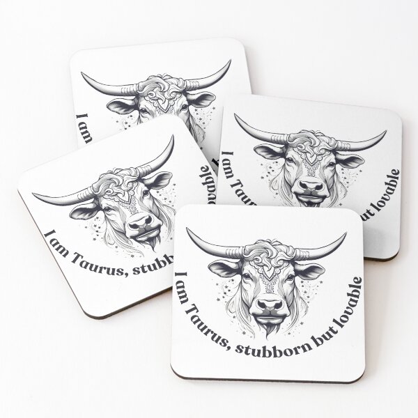Item preview, Zodiac Taurus – Minimalist Bull Line Art with Stars designed and sold by Nuvra Clothing.