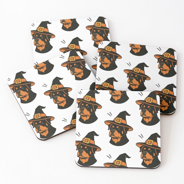 Item preview, Rottweiler Retro Halloween Dog Cartoon Art designed and sold by Flying Doggo.