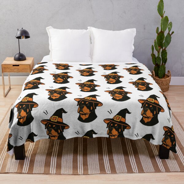Item preview, Rottweiler Retro Halloween Dog Cartoon Art designed and sold by Flying Doggo.