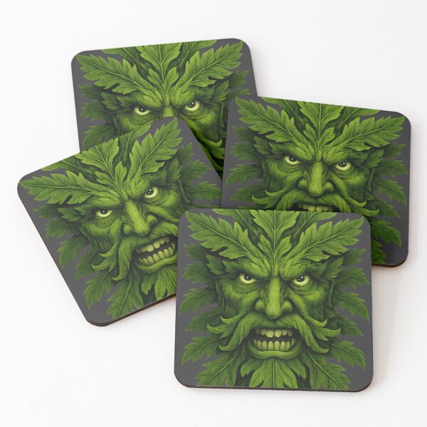 Item preview, Green Man Pagan Forest Spirit Artwork designed and sold by Shoot-The-Moon.