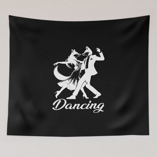 Item preview, Tango Foxes Design – Dancing designed and sold by RetroMaritalArt.