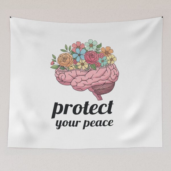 Item preview, Protect Your Peace: A Beautiful Mind in Bloom designed and sold by BloomandGrace.