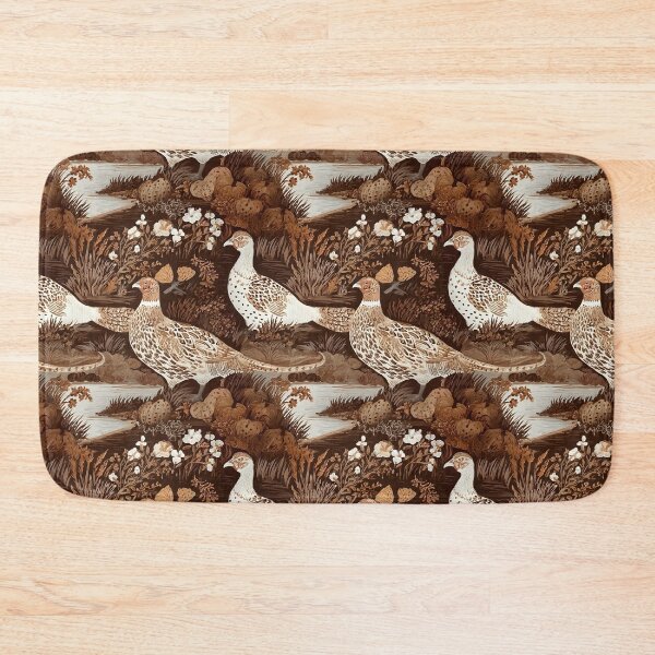 Item preview, Pheasants in the field in mocha and brown designed and sold by SophieClimaArt.