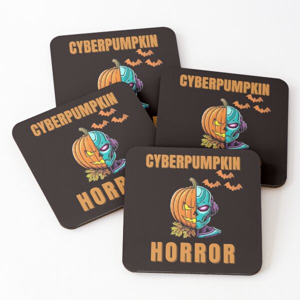 Item preview, CyberPumpkin Horror  Dark Cyberpunk Pumpkin for Halloween and Christmas designed and sold by MojNetSerwis WWK.