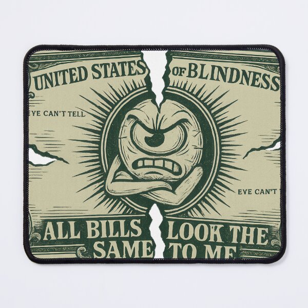 Item preview, All Bills Look the Same – Blind Money Woes designed and sold by Eyepatch-Jacks.