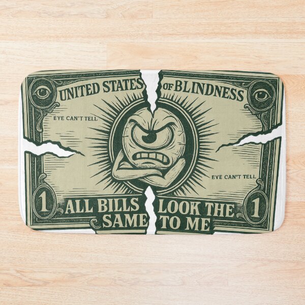 Item preview, All Bills Look the Same – Blind Money Woes designed and sold by Eyepatch-Jacks.