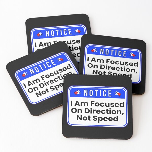 Item preview, NOTICE:  I Am Focused On Direction, Not Speed - funny warning signs traffic designed and sold by DesignsFromTW-S.