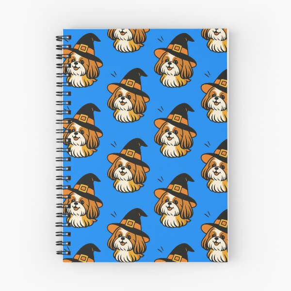 Item preview, Shih Tzu Retro Witch Hat Dog Illustration designed and sold by Flying Doggo.