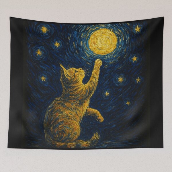 Item preview, A Cat's Starry Dream designed and sold by Pixel Bloom 71.