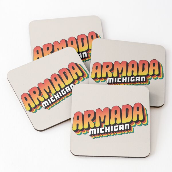 Item preview, Armada Michigan 70s Retro Rainbow designed and sold by TheOldMittenIllustrated.