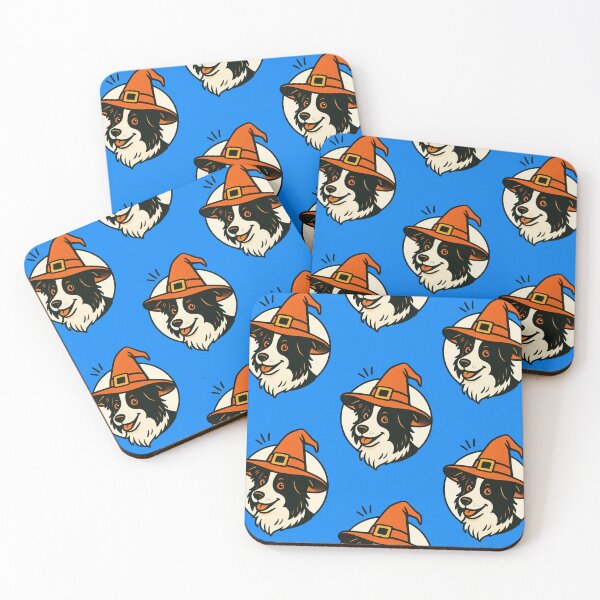 Item preview, Border Collie Retro Halloween Dog Illustration designed and sold by Flying Doggo.