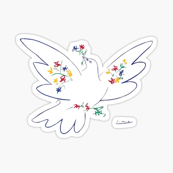 Pablo Picasso Dove Of Peace 1949 Artwork Shirt, Reproduction Sticker