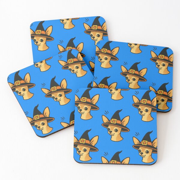 Item preview,  Chihuahua Retro Halloween Witch Hat Illustration designed and sold by Flying Doggo.