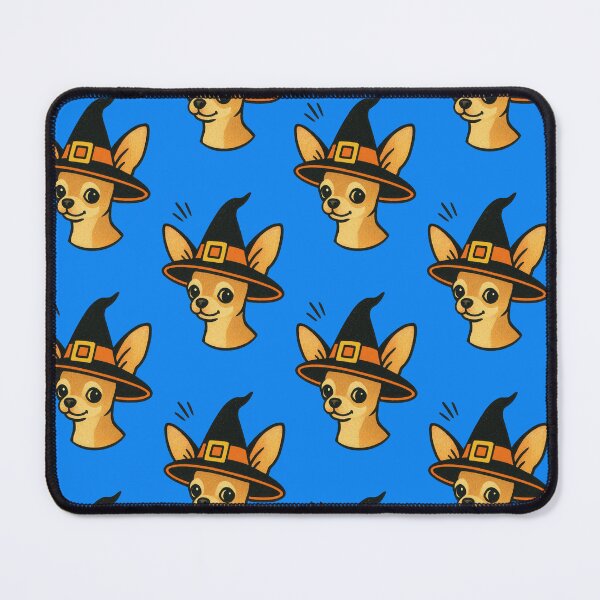Item preview,  Chihuahua Retro Halloween Witch Hat Illustration designed and sold by Flying Doggo.
