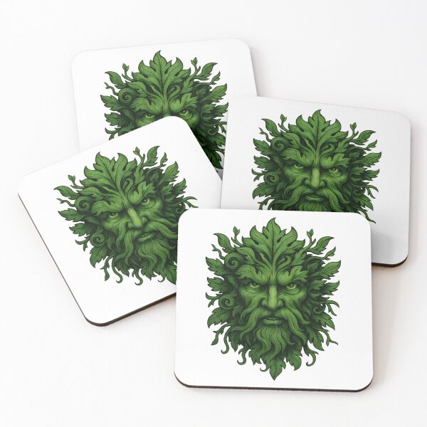 Item preview, Green Man Pagan Nature Spirit Art designed and sold by Shoot-The-Moon.