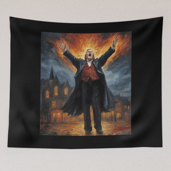 Item preview, Epic Rock Legend Meat Loaf'S Melodramatic Pose 1072 designed and sold by TAMERAKNAPPSHOP.