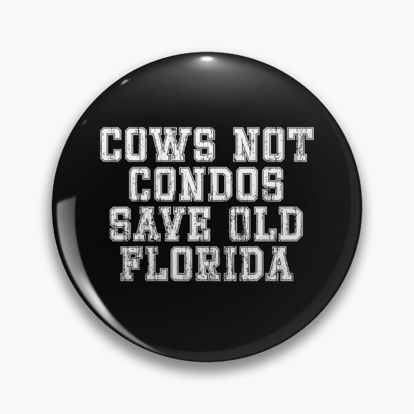 Item preview, Cows Not Condos – Save Old Florida Vintage Protest Design designed and sold by kawaiivsglitch.
