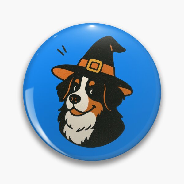 Item preview, Bernese Mountain Dog Retro Halloween Illustration designed and sold by Flying Doggo.