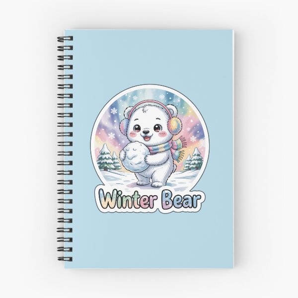 Item preview, Winter Bear – Cute Chibi Polar Bear with Snowball Sticker designed and sold by Nuist25.