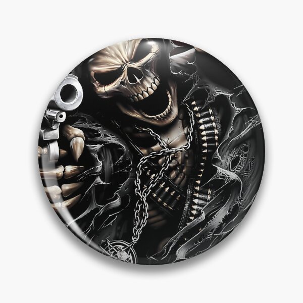Item preview, Epic Skull Man 1513 designed and sold by TAMERAKNAPPSHOP.