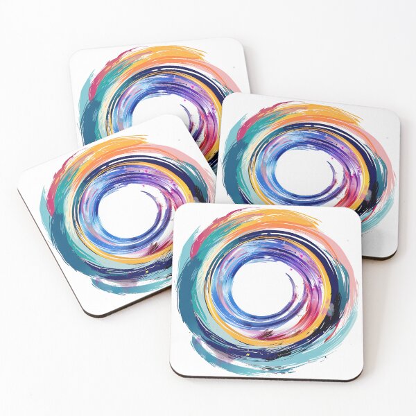 Item preview, Abstract Colorful Circle – Modern Brushstroke Art designed and sold by DesignArtist.ia.