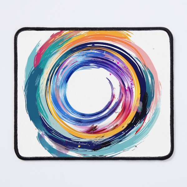 Item preview, Abstract Colorful Circle – Modern Brushstroke Art designed and sold by DesignArtist.ia.