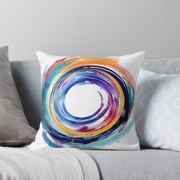 Item preview, Abstract Colorful Circle – Modern Brushstroke Art designed and sold by DesignArtist.ia.