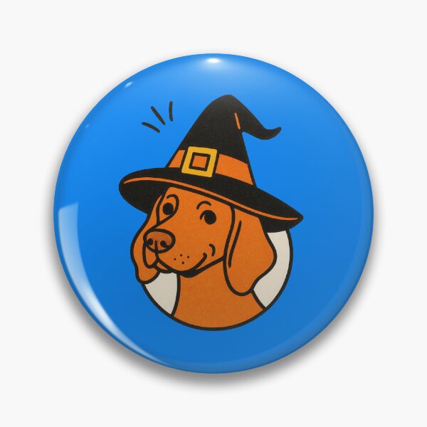 Item preview, Vizsla Retro Halloween Witch Hat Illustration designed and sold by Flying Doggo.