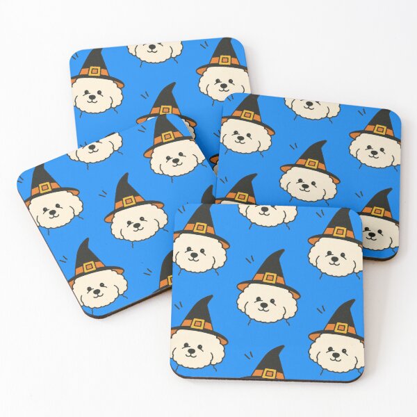 Item preview, Bichon Frise Retro Halloween Witch Illustration designed and sold by Flying Doggo.