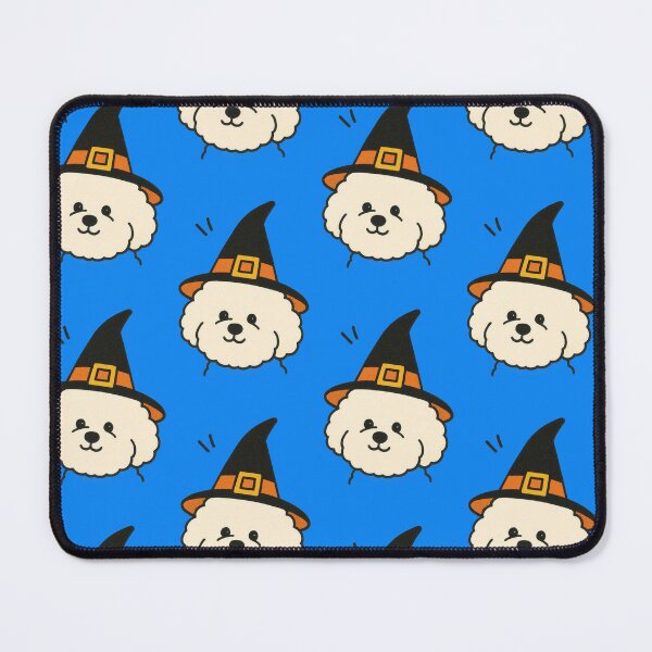 Item preview, Bichon Frise Retro Halloween Witch Illustration designed and sold by Flying Doggo.