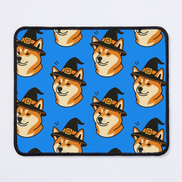 Item preview, Akita Retro Halloween Witch Hat Illustration designed and sold by Flying Doggo.