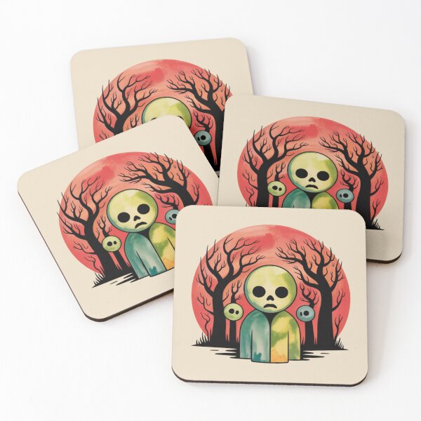 Item preview, a dark, foreboding forest with twisted trees and eerie silhouettes designed and sold by 123ks.