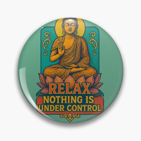 Item preview, Relax Nothing Is Under Control Buddha Zen Wisdom Design designed and sold by FrictionMaxxing.