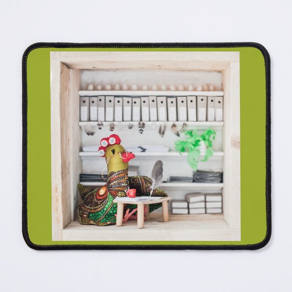 Item preview, Anastasia, a hen who dreams of becoming an accountant designed and sold by czapiArt.