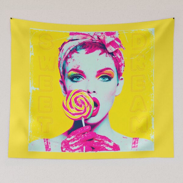 Item preview, Sweet colorful dream, girl with lolypop, colorful graphics, vivid designed and sold by silent-violin.