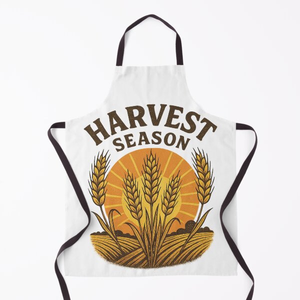 Item preview, Harvest Season Retro Wheat & Sun Vintage T-Shirt Design designed and sold by VandalMuse.