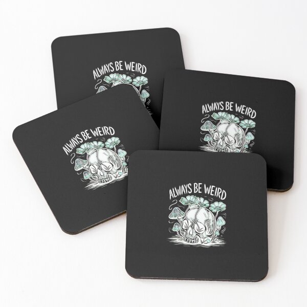 Item preview, Gothic Skull Mushroom – Always Be Weird Quote designed and sold by creativerooney.