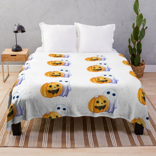 Item preview, Spooky Cute Ghost and Jack-o-Lantern designed and sold by Kozhyna.