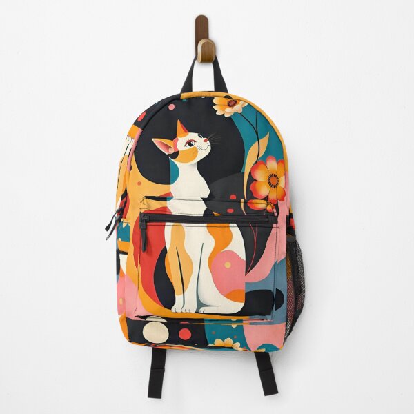 Item preview, The Cat and the Flower Abstract and Figurative Art designed and sold by Ciervo Primavera.