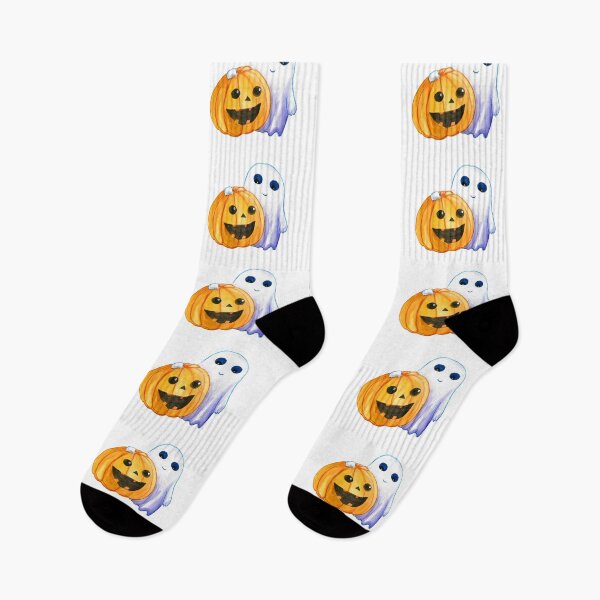 Item preview, Spooky Cute Ghost and Jack-o-Lantern designed and sold by Kozhyna.